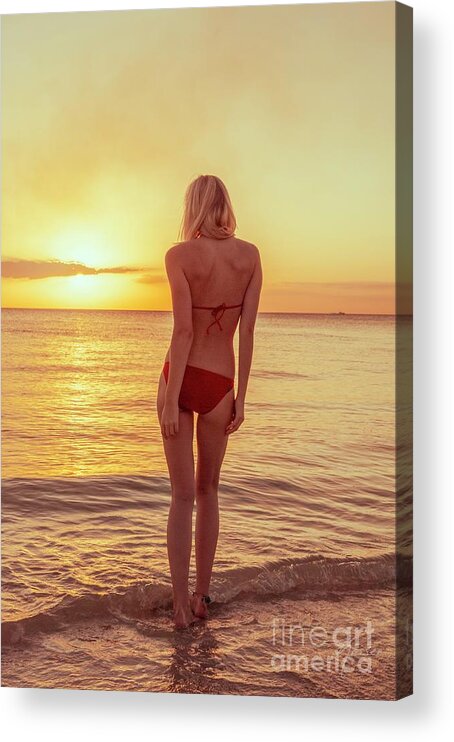 Athletic Acrylic Print featuring the photograph 3696 Elisa Naples Beach Florida by Amyn Nasser