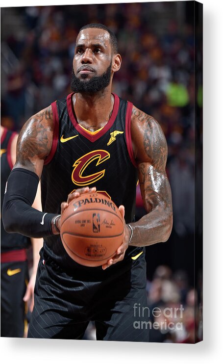 Playoffs Acrylic Print featuring the photograph Lebron James by David Liam Kyle