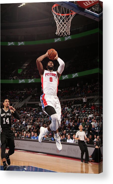 Nba Pro Basketball Acrylic Print featuring the photograph Andre Drummond by Brian Sevald