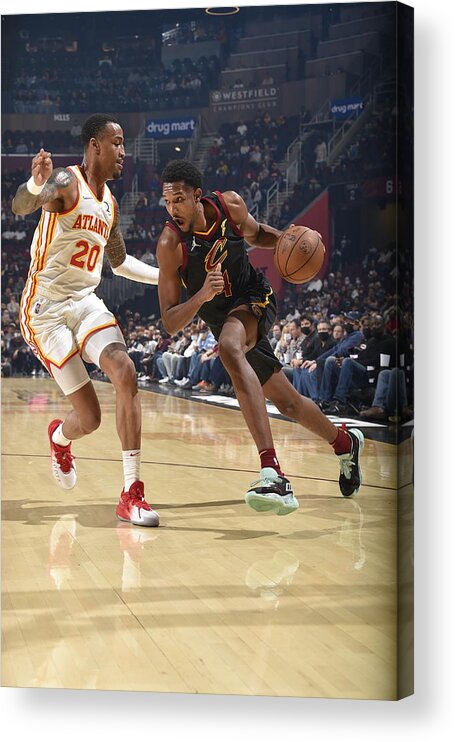 Evan Mobley Acrylic Print featuring the photograph Atlanta Hawks v Cleveland Cavaliers #4 by David Liam Kyle