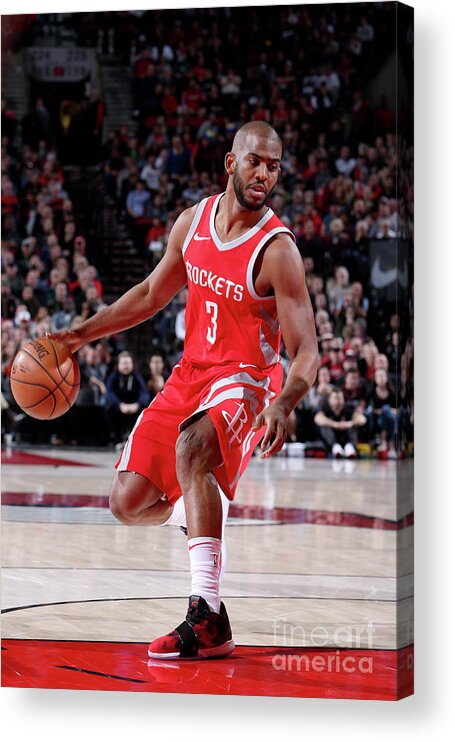Nba Pro Basketball Acrylic Print featuring the photograph Chris Paul by Sam Forencich