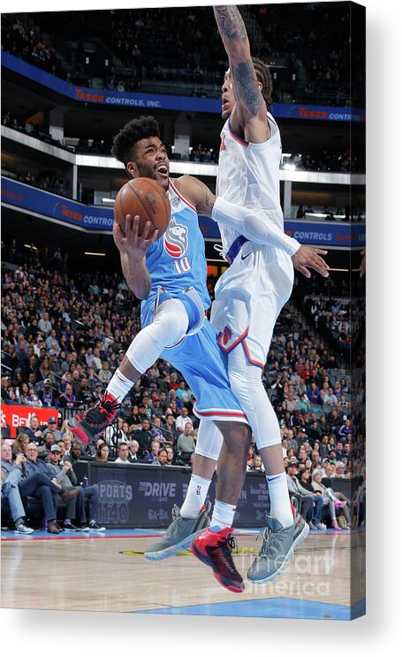 Nba Pro Basketball Acrylic Print featuring the photograph Frank Mason by Rocky Widner
