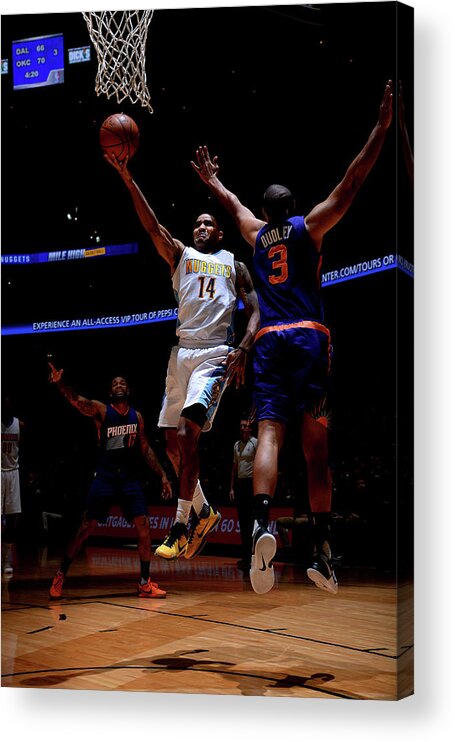 Nba Pro Basketball Acrylic Print featuring the photograph Gary Harris by Bart Young
