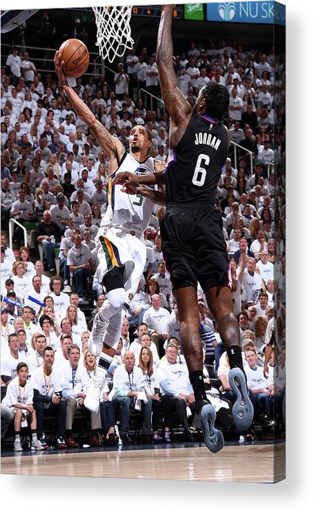 Playoffs Acrylic Print featuring the photograph George Hill by Andrew D. Bernstein