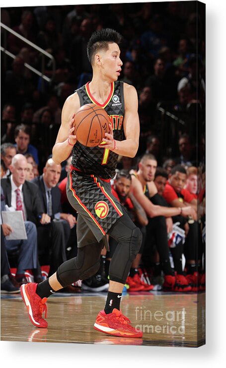 Jeremy Lin Acrylic Print featuring the photograph Jeremy Lin by Nathaniel S. Butler