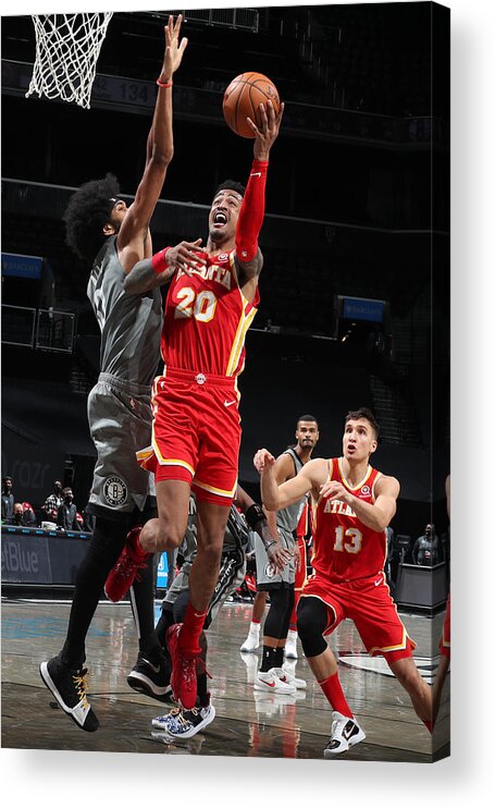 Nba Pro Basketball Acrylic Print featuring the photograph John Collins by Nathaniel S. Butler