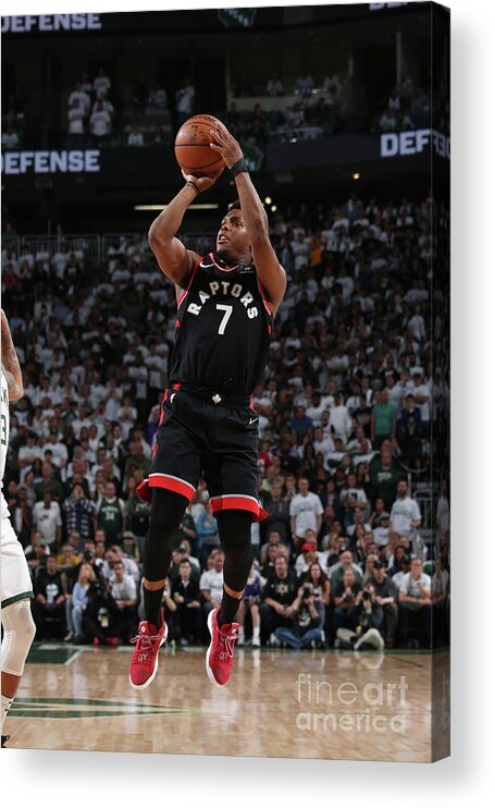 Kyle Lowry Acrylic Print featuring the photograph Kyle Lowry #4 by Gary Dineen