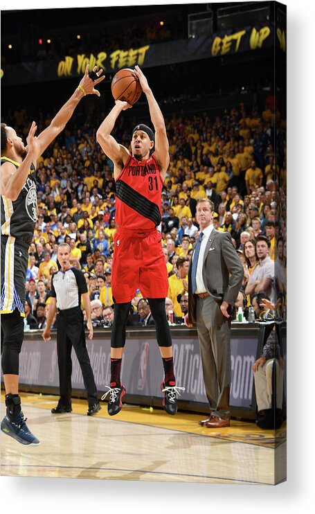 Seth Curry Acrylic Print featuring the photograph Seth Curry #4 by Andrew D. Bernstein