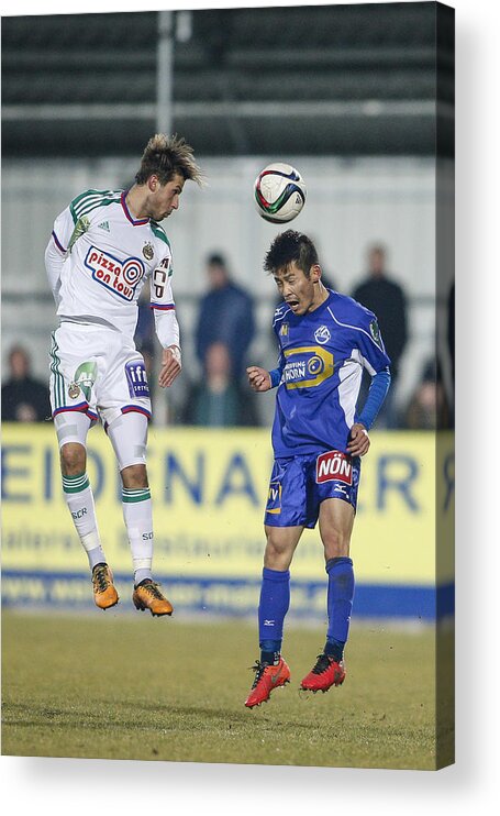 Sports Ball Acrylic Print featuring the photograph SV Horn v SK Rapid II - Regionalliga Ost #4 by Christian Hofer