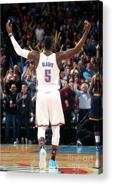 Crowd Acrylic Print featuring the photograph Victor Oladipo by Layne Murdoch