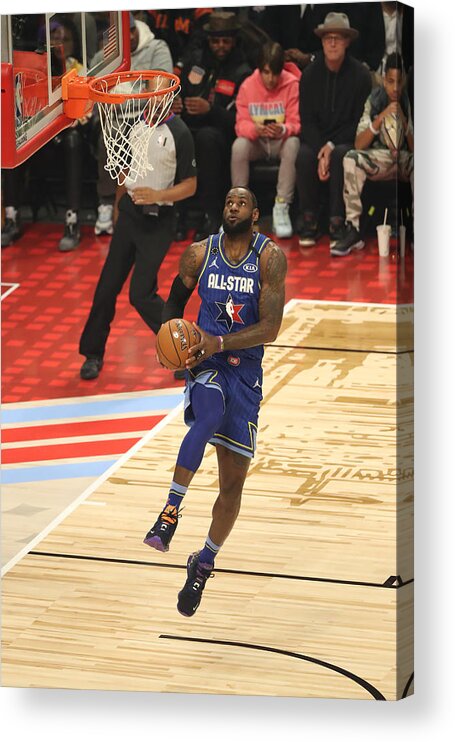 Nba Pro Basketball Acrylic Print featuring the photograph Lebron James by Joe Murphy