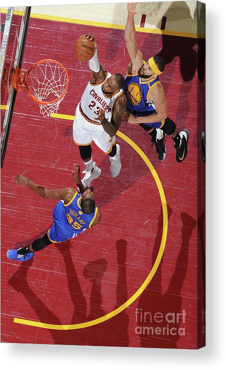 Lebron James Acrylic Print featuring the photograph Lebron James #41 by Andrew D. Bernstein