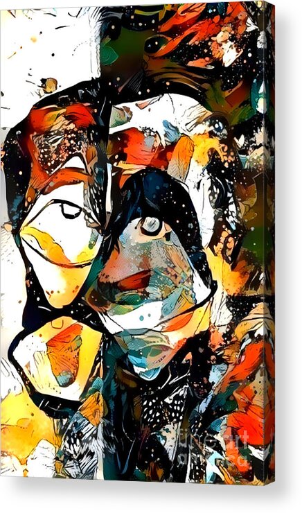 Contemporary Art Acrylic Print featuring the digital art 44 by Jeremiah Ray