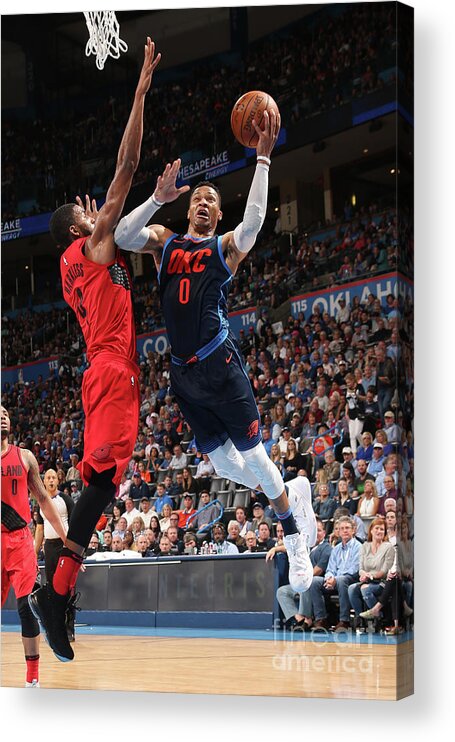 Drive Acrylic Print featuring the photograph Russell Westbrook by Layne Murdoch