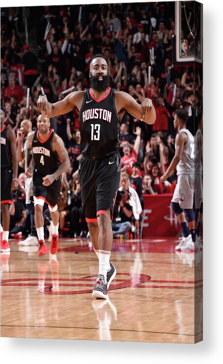 Playoffs Acrylic Print featuring the photograph James Harden by Bill Baptist