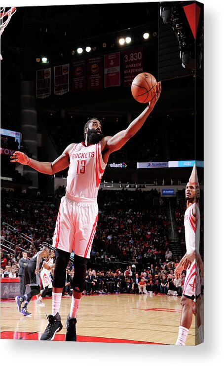 James Harden Acrylic Print featuring the photograph James Harden #49 by Bill Baptist