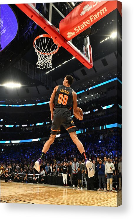 Nba Pro Basketball Acrylic Print featuring the photograph Aaron Gordon by Jesse D. Garrabrant