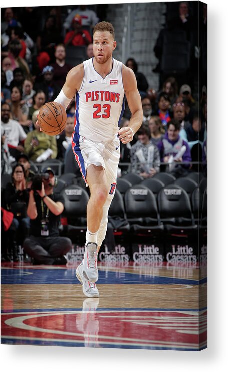 Blake Griffin Acrylic Print featuring the photograph Blake Griffin #5 by Brian Sevald