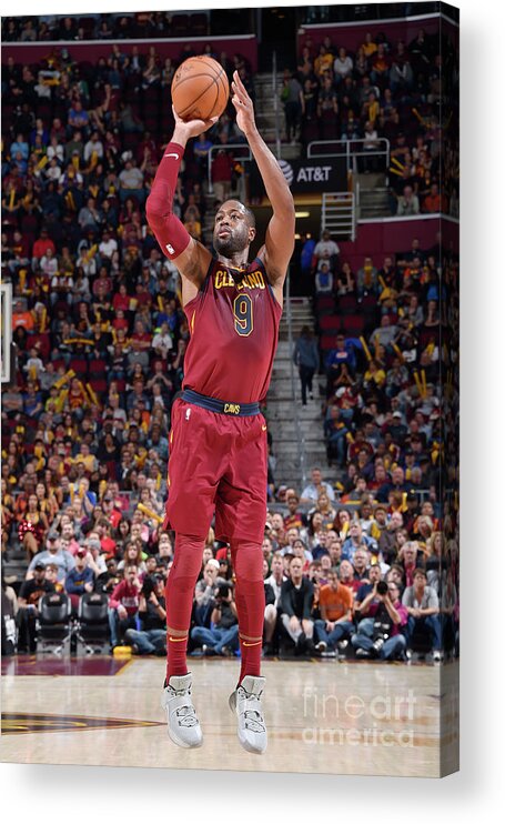 Dwyane Wade Acrylic Print featuring the photograph Dwyane Wade by David Liam Kyle