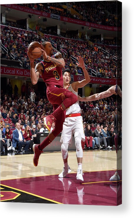 Nba Pro Basketball Acrylic Print featuring the photograph George Hill by David Liam Kyle