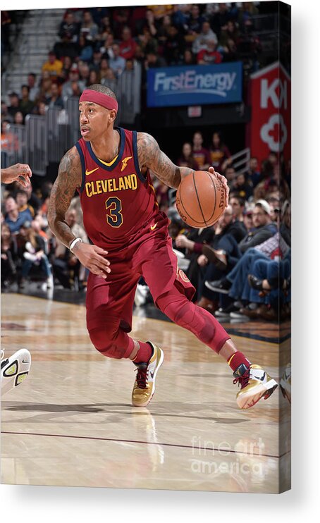 Isaiah Thomas Acrylic Print featuring the photograph Isaiah Thomas #5 by David Liam Kyle