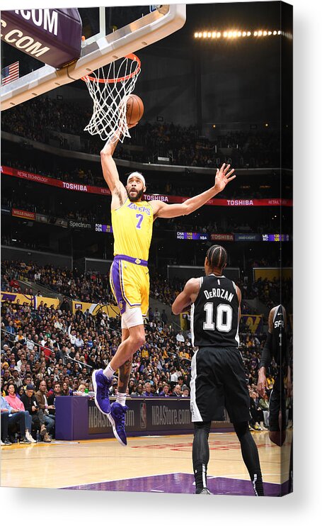 Javale Mcgee Acrylic Print featuring the photograph Javale Mcgee by Andrew D. Bernstein