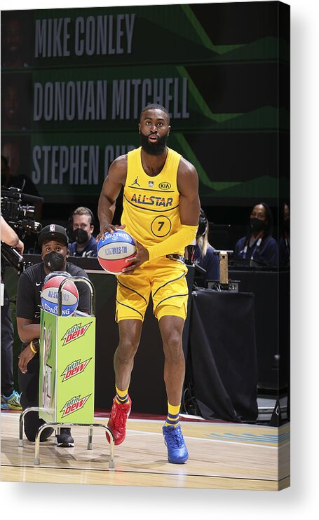 Jaylen Brown Acrylic Print featuring the photograph Jaylen Brown by Nathaniel S. Butler