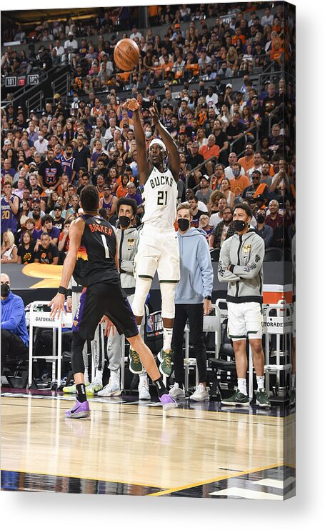 Playoffs Acrylic Print featuring the photograph Jrue Holiday by Andrew D. Bernstein