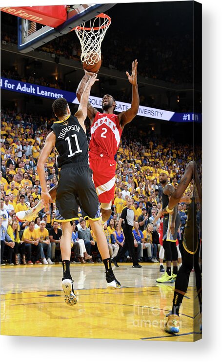 Playoffs Acrylic Print featuring the photograph Kawhi Leonard by Andrew D. Bernstein