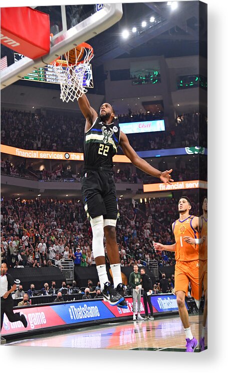 Playoffs Acrylic Print featuring the photograph Khris Middleton by Jesse D. Garrabrant
