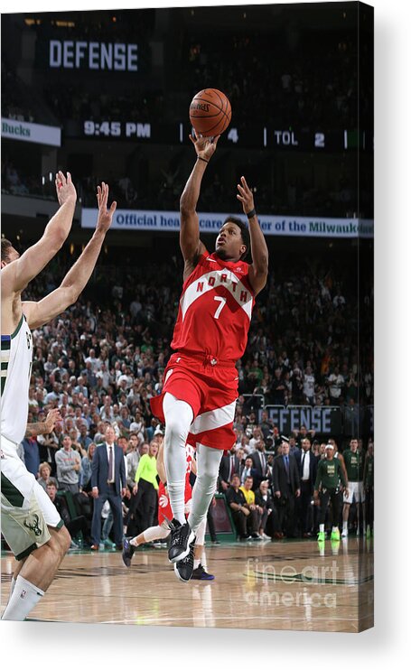Nba Pro Basketball Acrylic Print featuring the photograph Kyle Lowry by Gary Dineen