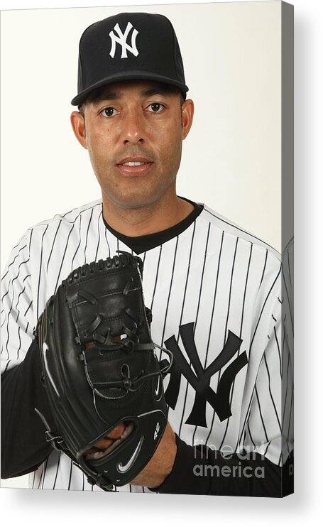 Media Day Acrylic Print featuring the photograph Mariano Rivera by Nick Laham