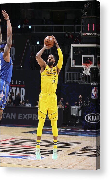 Paul George Acrylic Print featuring the photograph Paul George #5 by Nathaniel S. Butler