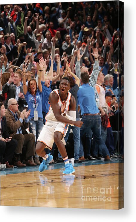 Victor Oladipo Acrylic Print featuring the photograph Victor Oladipo by Layne Murdoch