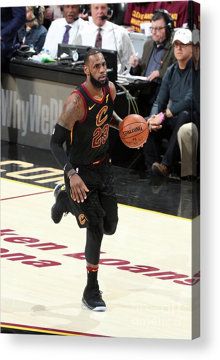 Lebron James Acrylic Print featuring the photograph Lebron James #51 by Nathaniel S. Butler