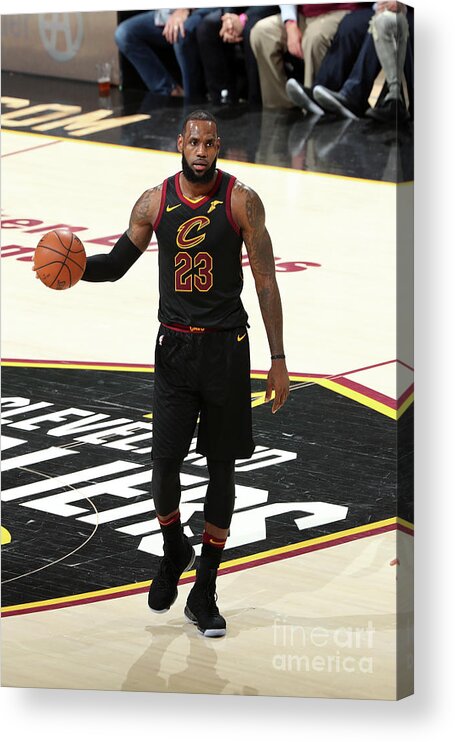 Lebron James Acrylic Print featuring the photograph Lebron James #55 by Nathaniel S. Butler