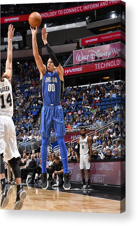 Nba Pro Basketball Acrylic Print featuring the photograph Aaron Gordon #6 by Fernando Medina