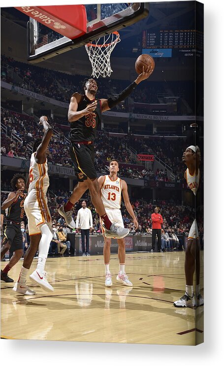 Nba Pro Basketball Acrylic Print featuring the photograph Atlanta Hawks v Cleveland Cavaliers by David Liam Kyle