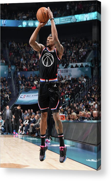 Bradley Beal Acrylic Print featuring the photograph Bradley Beal by Andrew D. Bernstein