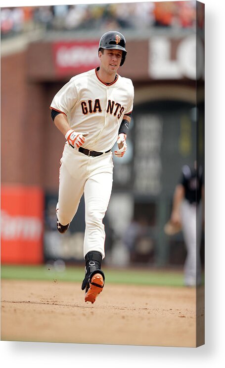 San Francisco Acrylic Print featuring the photograph Buster Posey #6 by Ezra Shaw