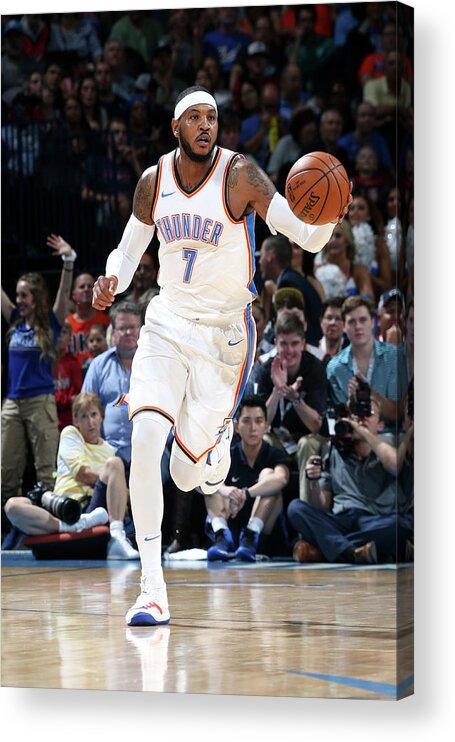 Carmelo Anthony Acrylic Print featuring the photograph Carmelo Anthony #6 by Layne Murdoch