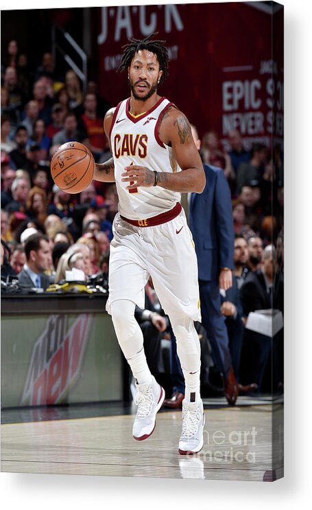 Nba Pro Basketball Acrylic Print featuring the photograph Derrick Rose by David Liam Kyle