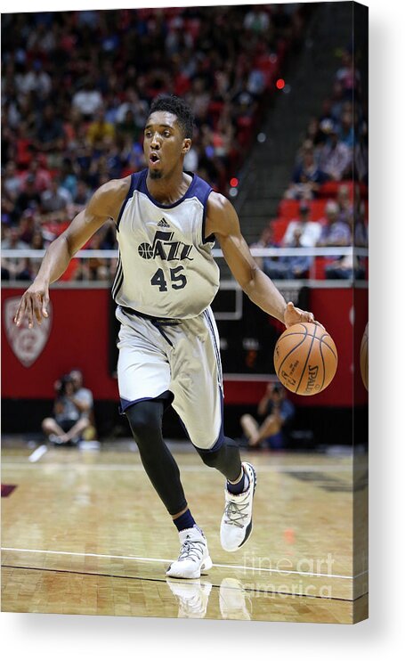 Donovan Mitchell Acrylic Print featuring the photograph Donovan Mitchell #6 by Melissa Majchrzak