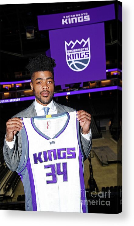Nba Pro Basketball Acrylic Print featuring the photograph Frank Mason by Rocky Widner