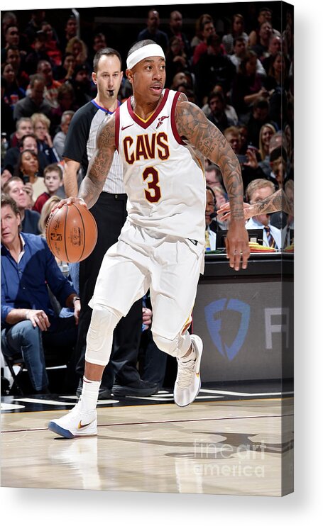 Isaiah Thomas Acrylic Print featuring the photograph Isaiah Thomas #6 by David Liam Kyle