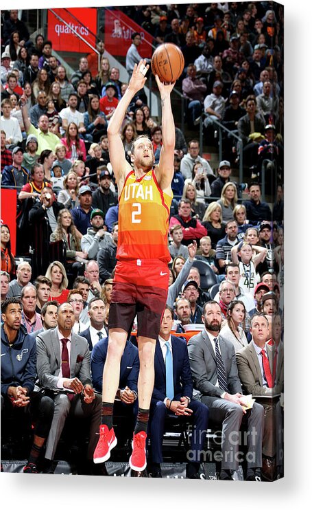 Nba Pro Basketball Acrylic Print featuring the photograph Joe Ingles by Melissa Majchrzak
