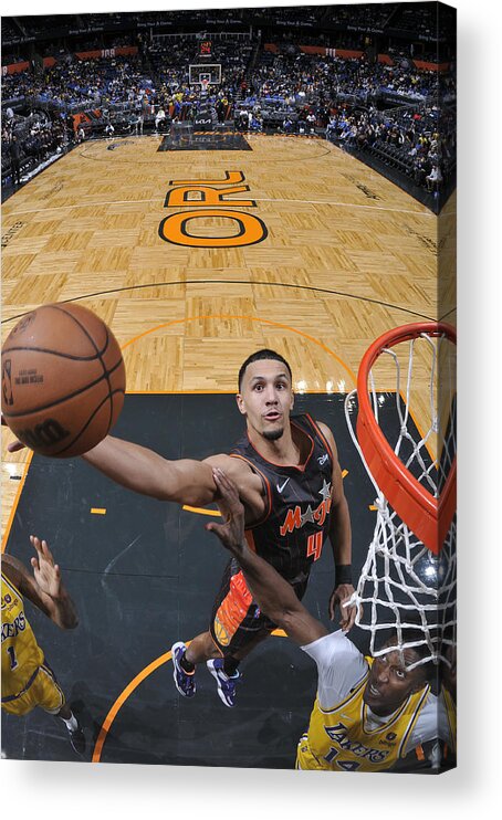 Nba Pro Basketball Acrylic Print featuring the photograph Los Angeles Lakers v Orlando Magic by Fernando Medina