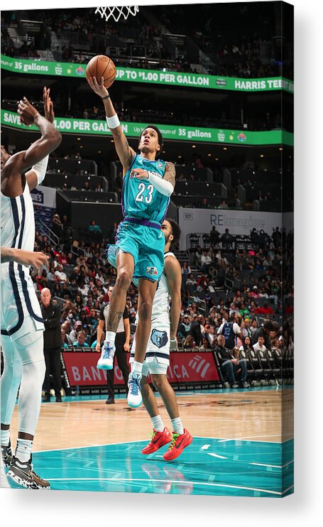 Nba Acrylic Print featuring the photograph Memphis Grizzlies v Charlotte Hornets #6 by Kent Smith