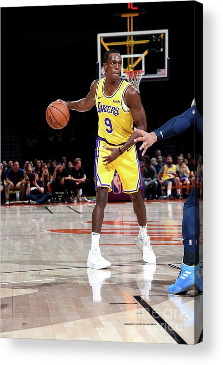 Nba Pro Basketball Acrylic Print featuring the photograph Rajon Rondo by Andrew D. Bernstein