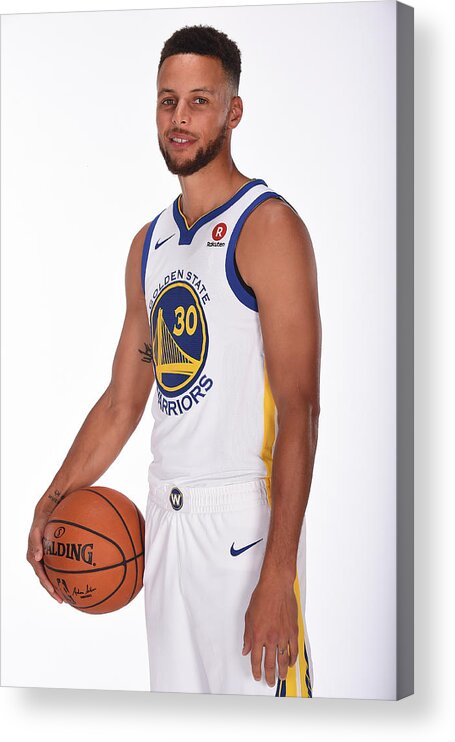 Stephen Curry Acrylic Print featuring the photograph Stephen Curry #62 by Noah Graham